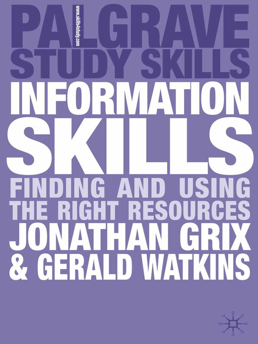 Title details for Information Skills by Jonathan Grix - Available